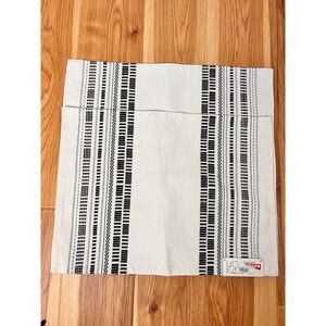 Project 62 - Placemats 14in x 19in Black Ivory Boho Set of 3 NWT